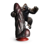 King Kong Silicone Dildo For Beginners, Men, Women, & Couples. Fantasy Dildo And Suction Cup Base. Harness Compatible, Premium Silicone. 1 Piece, Silver & Orange.
