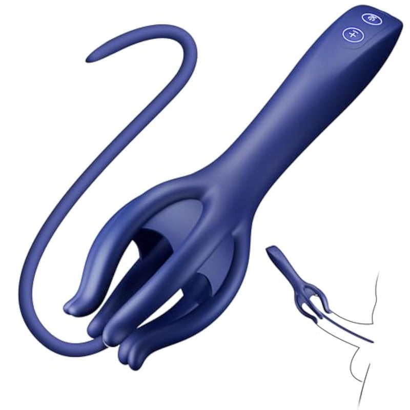 Male Masturbator Sex Toys For Men-Urethral Sounds Male Sex Toy With 5.83 Inch Length Dilator & 10 Ultra Vibrating & 360° Tentacle Core Wrap Machine Vibrator Stroker For Adult Sex Toys & Games