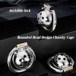 Chastity Device Adult Sm Sex Toys With Heart-Shaped Cover, Male Chastity Cage Penis Lock With Concealed Lock And Key For Men Cock Bondage Of Waterproof Stainless Steel (50Mm)