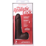 Doc Johnson The Realistic Dildo - 7 Inch ULTRASKYN Dildo with Removable Vac-U-Lock Suction Cup - F-Machine and Harness Compatible Dildo - for Adults Only, Chocolate
