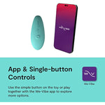 Sync Lite Couples Vibrator | Wearable App Control Vibrating Adult Sex Toy | G Spot & Clitoral Stimulator | Dual Stimulation With 10 Speeds | Adults Sex Toys For Couples | Rechargeable | Aqua