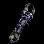 Glass Dildo Anal Buttplug Prostate Massager with Bumps and Pull Loop for Anal Masturbation,G-spot Dildos Anal Sex Toy for Men Women,BDSM Toys Anal Plug Adult Sex Toys & Games
