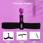 Sex Toy Vibrator Leg Straps For Women, Hands-Free Play For G-Spot Stimulator With 30 Vibration Modes, Waterproof Rechargeable Vibrator, Elastic Bondage Restraint Straps For Couples Play