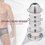 Urethral Sounds, 3 Pcs Set Stainless Steel Urethral Dilator Set, Plug Type Hollow Urethral Dilator Sex Toy