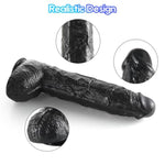 17.3 Inch Long Realistic Huge Thick Dildo + Electric Shock Wand Vibrator