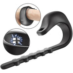 Electric Shock Cock Ring Silicone Penis Rings With 5 Shocking Modes Adjustable Buckle For Men Erection Stimulating Pleasure Enhance Penis Exercise Male Masturbation