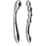 Bead Stainless Steel Double-Ended Dildo Penis Heavy-Duty Prostate Massager?Anal Butt Plug For G-Spot Stimulation Sex Toy