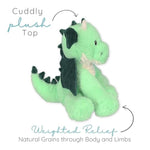 Daniel Dragon - Microwavable & Weighted Plush Stuffed Animal - Heated Plushie For Warmth - Cute, Soft, Cozy Toy For Adults & Children (Boys, Girls, & Toddlers) By Warm Pals