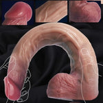 17.52 Inch Super Huge Dildo Realistic Long Big Anal Dildos With Small Glans, Massive Giant Dildo With Strong Suction Cup For Anal G-Spot Play, Body Safe Thick Xl Large Dildo Sex Toy For Men Women Gay