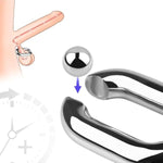 Stainless Steel Cock Ring,Penis Ring Penis Toys Cock Ball Stretcher Weights Cockring For Erection Enhancing Long Lasting Stronger Pleasure Ring Men Sex Toys (2.87In)