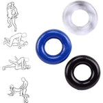 Penisring Cockrings,6 Pcs Different Sizes Silicone Penis Sleeve Penistrainer,Stretchy Longer Harder Stronger Erection Semen Lock Caged,Delay Ejaculation Time Lasting Sex Toys For Men,Multicolor