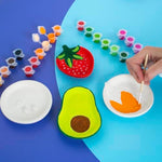 Paint Your Own Ceramic Fruit Trays Artistic Craft Kit