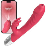 Rabbit Vibrator Adult Sex Toy For Women - Visual G Spot Vibrator Clitoral Stimulator With Camera - 6 Vibrating Dildo Massager Waterproof Female Rose Vibrators Sex Toys For Couple Games
