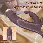 Penis Sleeve Strap-On Hollow Dildo, Cock Sleeve Penis Extender Male Vibrator With App&Remote Control, Rabbit Vibrator G Spot Clitoral Stimulator For Couples, Penis Ring Enlarger Adult Sex Toys For Men