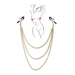 Bdsm Toys Nipple Clamps Adult Toys, 2Pcs Adjustable Nipple Clamp Toys Sex Machine, Non-Piercing Chain Stainless Steel Nipple Clips Breast Clamps Adult Sex Toys & Games For Couples