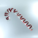 Glass Pleasure Wand, Candy Cane