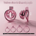 Male Chastity Cage, Lightweight Plastic Cock Cage With 4 Sizes Rings And Chastity Belts, Chastity Device With Invisible Lock And Key For Man Penis Erection Control & Bondage Play, Bdsm Adult Sex Toys