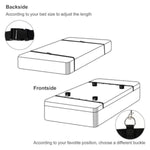 8Pcs Bdsm Bondage Bed Restraints Kit, Adjustable Sex Straps Set With Handcuffs, Ankle Cuffs, Blindfold, Tickler & Nipple Clamps For Adult Couples & Women (Black)