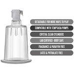 Temptasia Cylinder - 1.2 Inch Wide Air Tight Upgrade Replacement For Nterchange Temptasia Clitoral Pump Systems - Enhances Sensitivity - Sexual Sex Enhancing Toys For Women - Clear