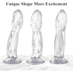 2Pcs Huge Dildo,9" Length & 2.75" Diameter Bronze Dildo+ 10" Clear Giant