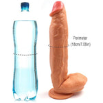 12 Inch Realistic Dildo Sex Toys, Skin-Like Huge Thick Sex Adult Toys With Strong Suction Cup For Hands-Free, Lifelike For Vagina Anal Stimulation (Flesh)