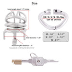 Stainless Steel Male Chastity Device Ergonomic Design Male Adult Game Sex Toy K155 (55Mm/ Xl Size)