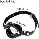 Sex Toys Gag Mouth Silicone Lips Mouth Ball Sm Ball Gag Fetish Ball Gag Sm Leather Bondage Restraints Fetish Slave Sex Toy For Beginners Couples