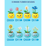8 Pack Party Favors For Kids Building Set-494Pcs Mini Succulent Flowers Building Blocks Sets For Classroom Prizes,Goodie Bag Stuffers,Birthday Children'S Day Gifts For Boys Girls 6+