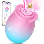 Vibrator Sex Toy Adult Toys - App Control Rose Sex Toy Adult Toy With 5 Sucking & Vibrating Modes For Women Nipple Toys, G Spot Vibrators Rose Sucker Sex Games Stimulator For Couple Woman