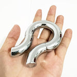 Male Penis Cock Ring Delay Head Glans Ring Stainless Steel Scrotum Ball Stretcher Weights Adult Sex Toys (Magnetic 45Mm Bold)