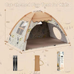 Kids Play Tent, Indoor Cat Theme Teepee House, Extra Large 70" X 45" X 43" Portable Foldable Playhouse,Kids Toys Playhouse For Boys & Girls, Gift For Birthday Christmas