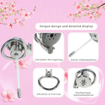 Male Adult Sex Toy - Inverted Metal Chastity Device with Silicon Catheter for Penis Exercise and Bondage