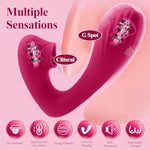 G Spot Dildo Vibrator, Vibrating Sex Toy For Clit & G-Spot Double Stimulation, Adult Sex Toys Female Couples Play