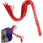 Flogger With Studs Fashion Studded Leather Whip 22“ Sex Flogger Bdsm Bondage Leather Spanking Sex Whip Adult Sex Games Bondage Gear & Accessories Sm Whip Bondage Flogger