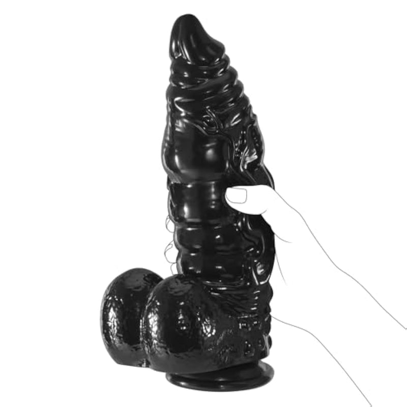 10 Inch Realistic Thick Dildo, 2.4'' Diameter Fantasy Monster Dildos With Knots For Anal Play, Lifelike G Spot Stimulation Penis Sex Toys For Couple Women Men