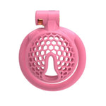 Men'S Breathable Honeycomb Cock Cage With 4 Rings And Concealed Locks, 3D Printed Mini Chastity Device Sex Toys Adult Product For Male Sm Bondage (Pink,Arc-Ring)