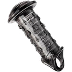 Penis Sleeve Cock Sleeve With Penis Ring Delay Ejaculation Enhance Erection Penis Extender Penis Enlargement Penis Sheath Sexual Dilator Sex Toys For Male Penis (Transparent Black)