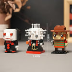 Halloween Action Figure Building Set Compatible With Lego For Adults,Pinhead,Freddy,Billy Horror Present For Fan,Home Decor,For Kids Toys 451 Pcs