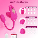 Women Sex Toys - Rabbit Vibrator Dildo And Anal Plug 3 In 1, App Remote Control Vibrators With 6X6X6 Modes, Wearable Vibrator And G Spot Vibrator For Women, Waterproof Adult Sex Toys & Games