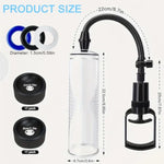 Penis Pump Male Sex Toys With 3 Penis Rings, Manual Penis Vacuum Pump Penis Extender Enlarger, Cock Pump Pennis Extender Penile Pump Penis Enlargement Pump Penis Sleeve Stretcher Sex Toys For Men