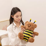 Soft Teddy Bear Stuffed Animals Bear Plush Toys Plushies Dressed In Bee Costume Cuddly Doll Bear Cosplay As Bumblebee Doll Gift For Kids And Lovers
