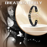 Metals Open Mouth Gag Adjustable Leather Bdsm Gags & Muzzles Restraints Bite Gag Fetish Sex Toys For Adult Couples