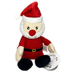 Christmas Plush Squeaker Santa Dog Toy For Small And Medium Size Dogs