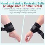 Medical Restraint Band?Ankle And Wrist Restraints For Seniors With Dementia,Bed Restraint With Adjustable Buckle For Queen Size Bed(4 Pcs)