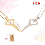Chastity Lock With Chain Heart Pendant,Chastity Cage Invisible Key For Men,Chastity Belt Universal Accessory-Including A Lock Cylinder,Sm Trainer Sex Toy (White Gold)