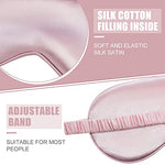 20 Pcs Silk Sleep Eye Mask Bulk, with Elastic Strap, Multicolored