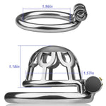 Stainless Steel Chastity Cage Male Chastity Device Cock Cage Locked Penis Cage Sm Bondage Gear Chastity Sex Toy For Men (1.96 Inch)