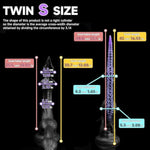 Fantasy Dual-Headed Dildo - Monster Double Sided Suction Cup Dildos For Hands-Free, Silicone Penis For Men Women, Unisex Adult Sex Toys, Knot Design With Spiked Head For Prostate Stimulation (D304-M)