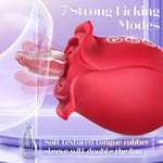 Sex Toys Vibrator For Woman-Rose Sucking Sex Toy,3 In 1 Sucking &Licking Rose Vibrators Sex Toy-Dildo G Spot Vibrator Nipple Clitoral Stimulator, 2 Suction Cup Vibrator Adult Sex Toys For Women Couple