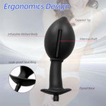 New Silicone Inflatable Anal Plug With Center Shaft (For Easier Insertion) Silicone Balloon Pump With Quick Release Valve For Beginners And Advanced Users Adult Sex Toys